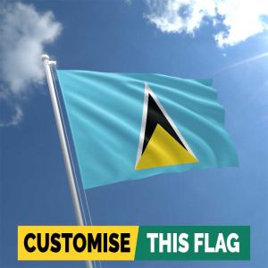 Custom Saint Lucia flag